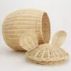 2er Set Aufbewahrungskörbe aus Rattan im Maus-Design 2er Set Aufbewahrungskörbe aus Rattan im Maus-Design