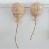 2er-Set Wanddeko aus Rattan in Ballonform 2er-Set Wanddeko aus Rattan in Ballonform