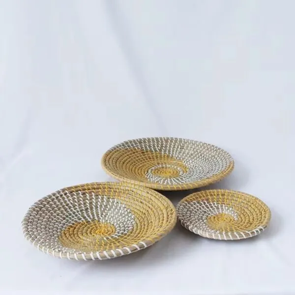 3er-Set Deko-Teller aus Rattan 3er-Set Deko-Teller aus Rattan