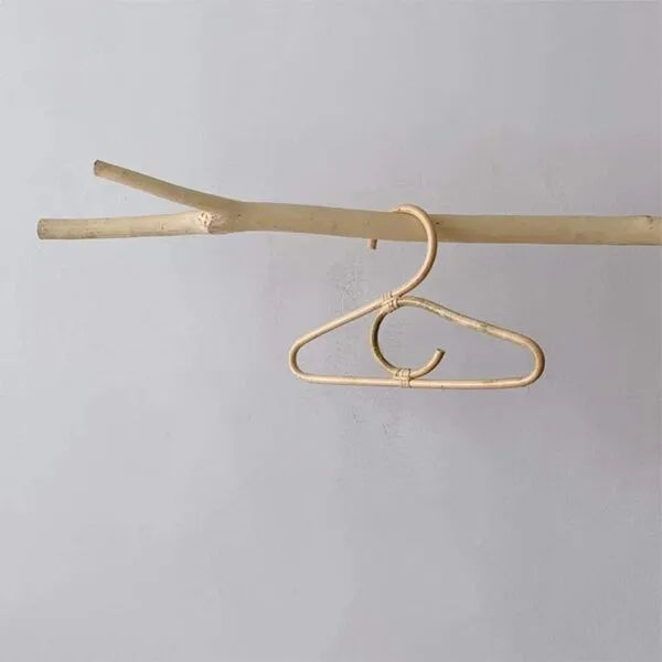 3er-Set Kinder-Kleiderbügel aus Rattan 3er-Set Kinder-Kleiderbügel aus Rattan