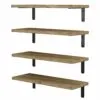 4er-Set Schwebende Wandregale im Landhausstil aus Holz 4er-Set Schwebende Wandregale im Landhausstil aus Holz
