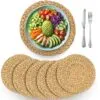 6er-Set Rattan Platzsets im Landhausstil 6er-Set Rattan Platzsets im Landhausstil