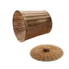 Abfalleimer mit Deckel aus Rattan Abfalleimer mit Deckel aus Rattan