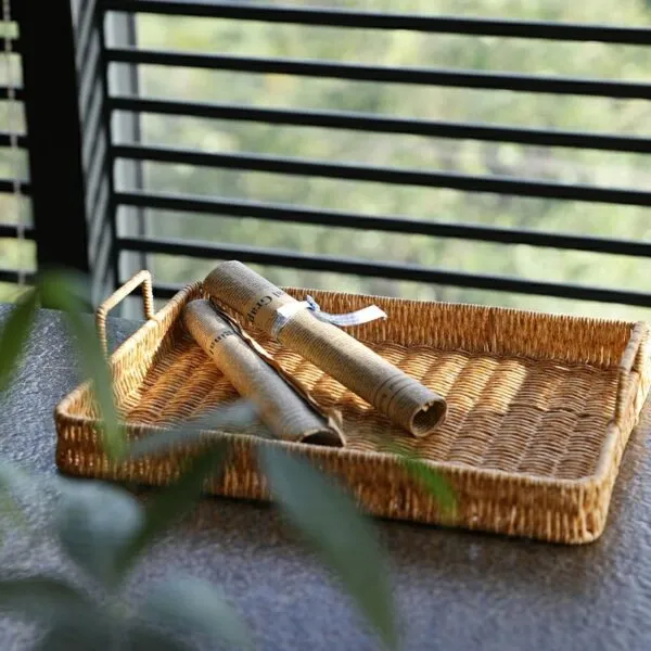 Ablagetablett im Rattan-Look Ablagetablett im Rattan-Look