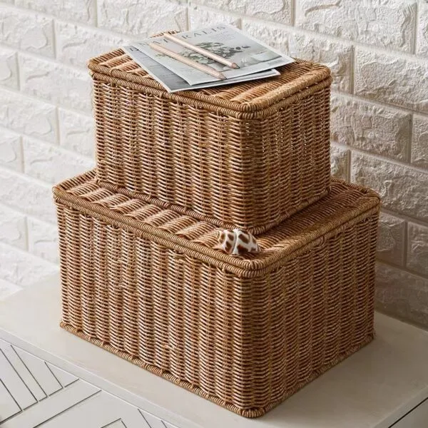 Aufbewahrungskorb aus Naturrattan Aufbewahrungskorb aus Naturrattan