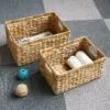 Aufbewahrungskorb aus Rattan mit Griffen