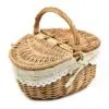 Aufbewahrungskorb aus Rattan mit Klappdeckel Aufbewahrungskorb aus Rattan mit Klappdeckel