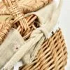 Aufbewahrungskorb aus Rattan mit Klappdeckel Aufbewahrungskorb aus Rattan mit Klappdeckel