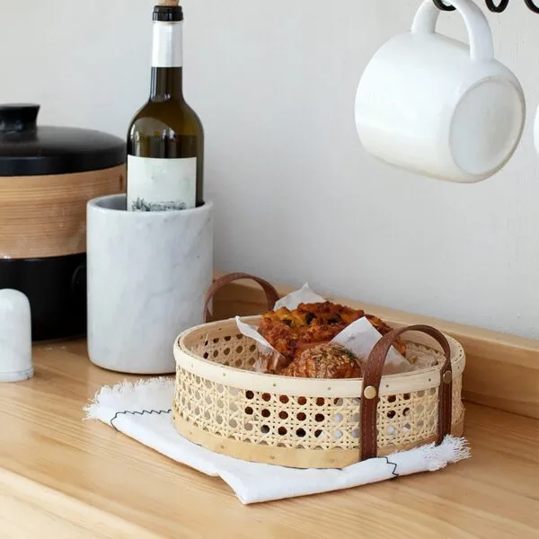 Aufbewahrungskorb aus Rattan, naturfarben Aufbewahrungskorb aus Rattan, naturfarben