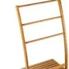 Bambus-Leiter Handtuchhalter Bambus-Leiter Handtuchhalter
