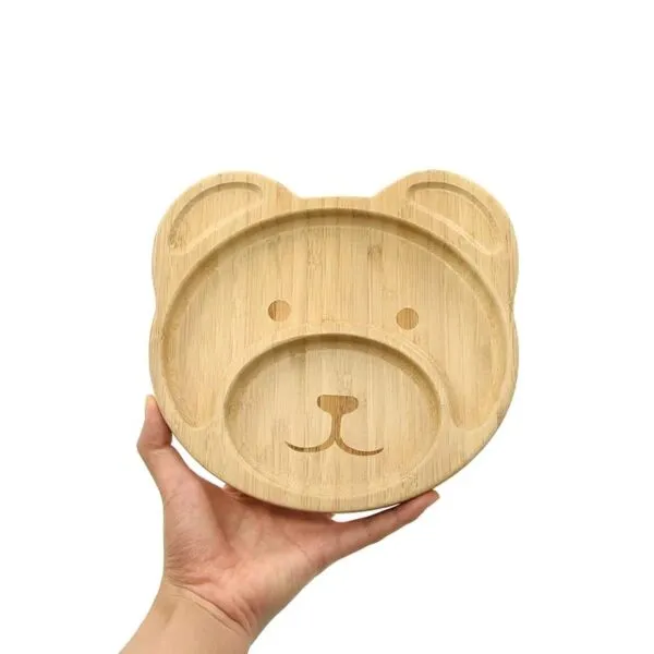 Bambus-Teller mit Bärchen-Design für Babys Bambus-Teller mit Bärchen-Design für Babys