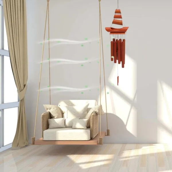 Bambus-Windspiel mit dekorativem Design Bambus-Windspiel mit dekorativem Design