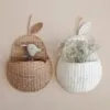 Birnenförmiger Rattan-Aufbewahrungskorb mit Haken Birnenförmiger Rattan-Aufbewahrungskorb mit Haken