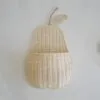 Birnenförmiger Rattan-Aufbewahrungskorb mit Haken Birnenförmiger Rattan-Aufbewahrungskorb mit Haken