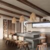 Boho Hängelampe aus Rattan mit LED