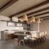 Boho Hängelampe aus Rattan mit LED