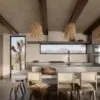 Boho Hängelampe aus Rattan mit LED