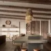 Boho Hängelampe aus Rattan mit LED