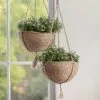 Boho Hängepflanztopf aus Rattan Boho Hängepflanztopf aus Rattan