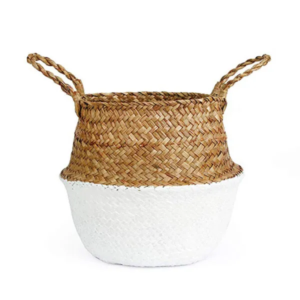 Boho Übertopf aus Rattan handgefertigt Boho Übertopf aus Rattan handgefertigt