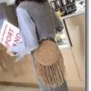 Boho-Umhängetasche aus Rattan für Damen Boho-Umhängetasche aus Rattan für Damen
