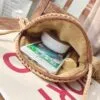 Boho-Umhängetasche aus Rattan für Damen Boho-Umhängetasche aus Rattan für Damen