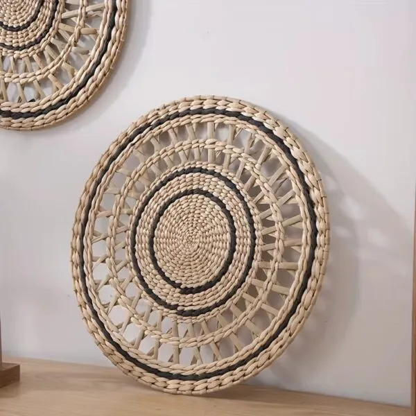 Boho Wanddeko aus Rattan Boho Wanddeko aus Rattan