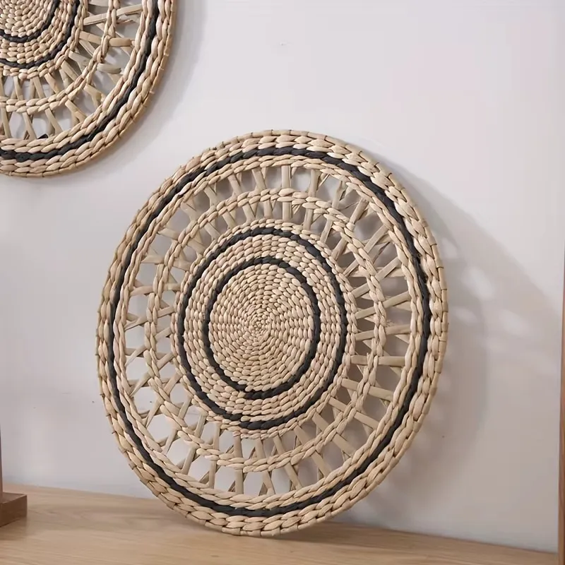 Rattan Wanddeko im Wohnzimmer oder Schlafzimmer