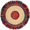 Boho-Wendeteppich im Rattan-Look Boho-Wendeteppich im Rattan-Look