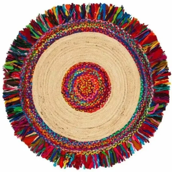 Boho-Wendeteppich im Rattan-Look Boho-Wendeteppich im Rattan-Look
