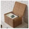 Brauner Aufbewahrungskorb aus Rattan für Zuhause Brauner Aufbewahrungskorb aus Rattan für Zuhause