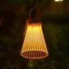 Bunte Rattan-Solarleuchte Bunte Rattan-Solarleuchte