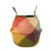 Bunter faltbarer Aufbewahrungskorb aus Rattan Bunter faltbarer Aufbewahrungskorb aus Rattan