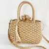 Damen Handtasche aus geflochtenem Rattan Damen Handtasche aus geflochtenem Rattan