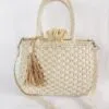 Damen Handtasche aus geflochtenem Rattan Damen Handtasche aus geflochtenem Rattan