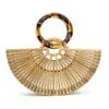 Damen Handtasche aus Rattan im Luxus-Look Damen Handtasche aus Rattan im Luxus-Look