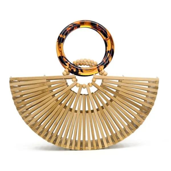 Damen Handtasche aus Rattan im Luxus-Look Damen Handtasche aus Rattan im Luxus-Look