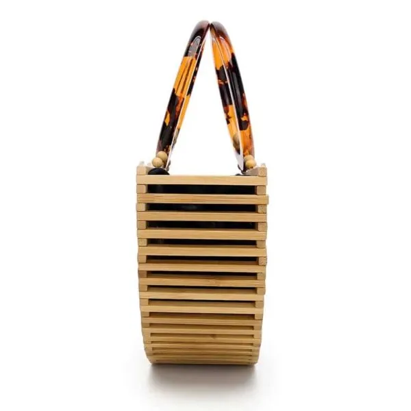 Damen Handtasche aus Rattan im Luxus-Look Damen Handtasche aus Rattan im Luxus-Look