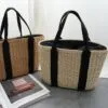 Damen Handtasche aus Rattan in Braun oder Beige Damen Handtasche aus Rattan in Braun oder Beige