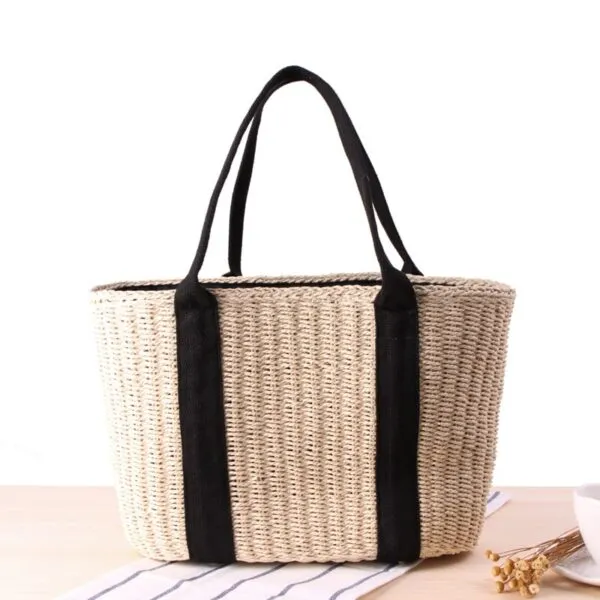 Damen Handtasche aus Rattan in Braun oder Beige Damen Handtasche aus Rattan in Braun oder Beige