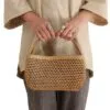 Damen-Rattanhandtasche Damen-Rattanhandtasche