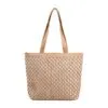 Damenhandtasche aus Rattan mit Reißverschluss Damenhandtasche aus Rattan mit Reißverschluss