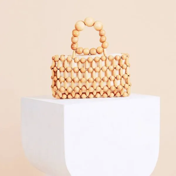 Damenhandtasche im Retro-Stil aus Rattan Damenhandtasche im Retro-Stil aus Rattan