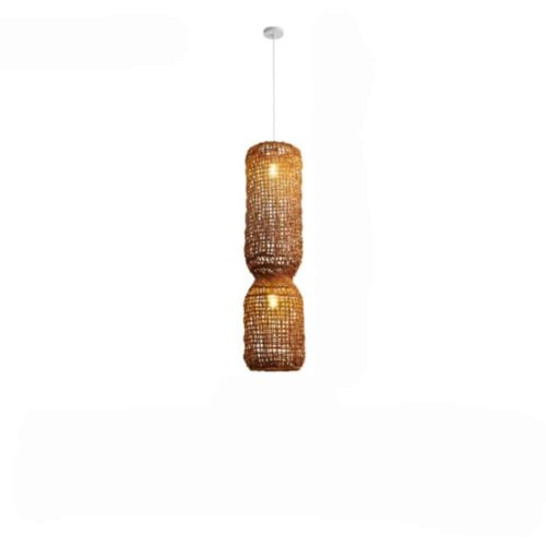 Deckenleuchte aus Rattan im japanischen Stil Deckenleuchte aus Rattan im japanischen Stil