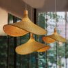 Deckenleuchte aus Rattan und Bambus, Vietnam Design Deckenleuchte aus Rattan und Bambus, Vietnam Design