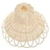 Deckenleuchte aus weißem Rattan