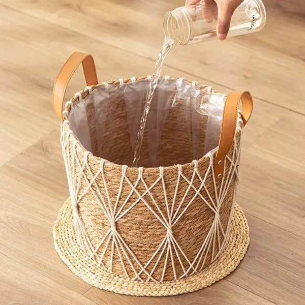 Deko-Übertopf aus Rattan Deko-Übertopf aus Rattan
