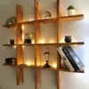 Deko-Wandregal aus Holz