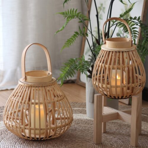 Dekorative Rattan-Laterne