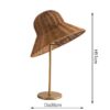 Dekorative Tischleuchte aus Rattan mit Schirm